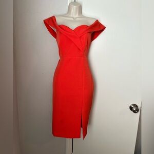 Fun and Flirty Tomato Red Cocktail Dress